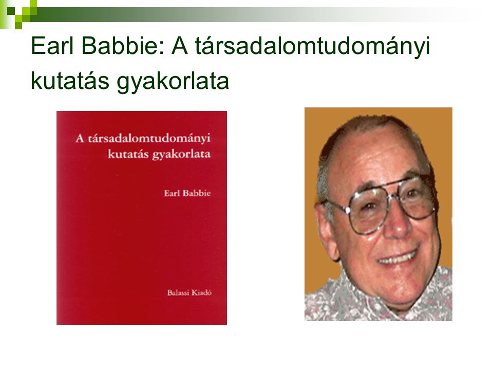 Earl Babbie: A társadalomtudományi kutatás gyakorlata