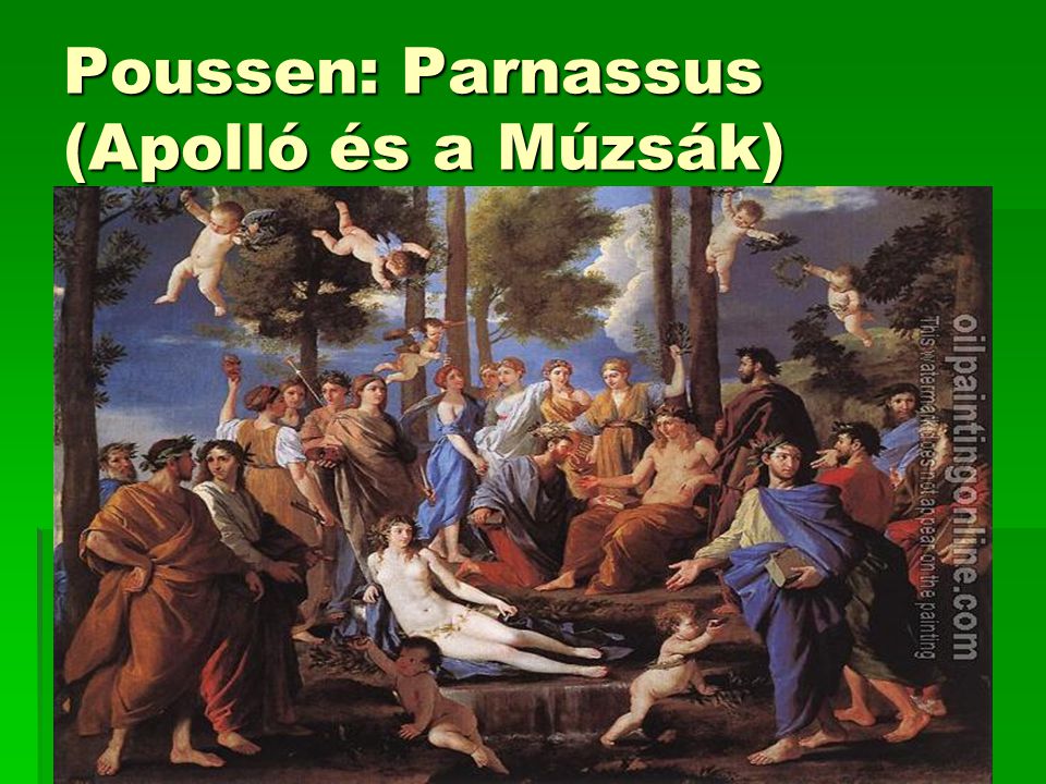 Poussen: Parnassus (Apolló és a Múzsák)