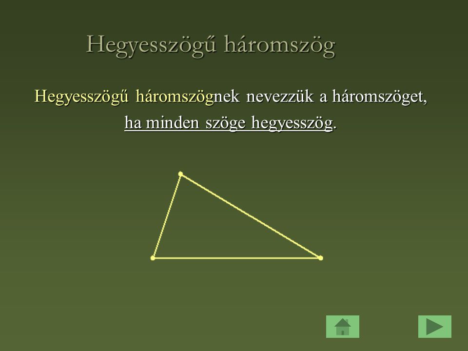 Hegyesszögű háromszög