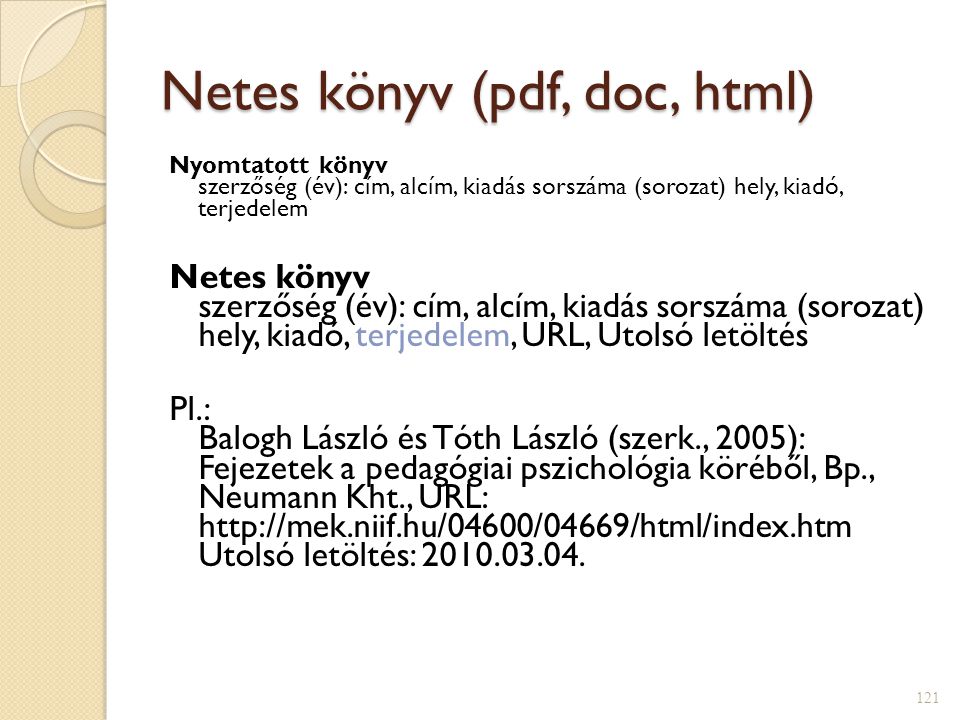 Netes könyv (pdf, doc, html)