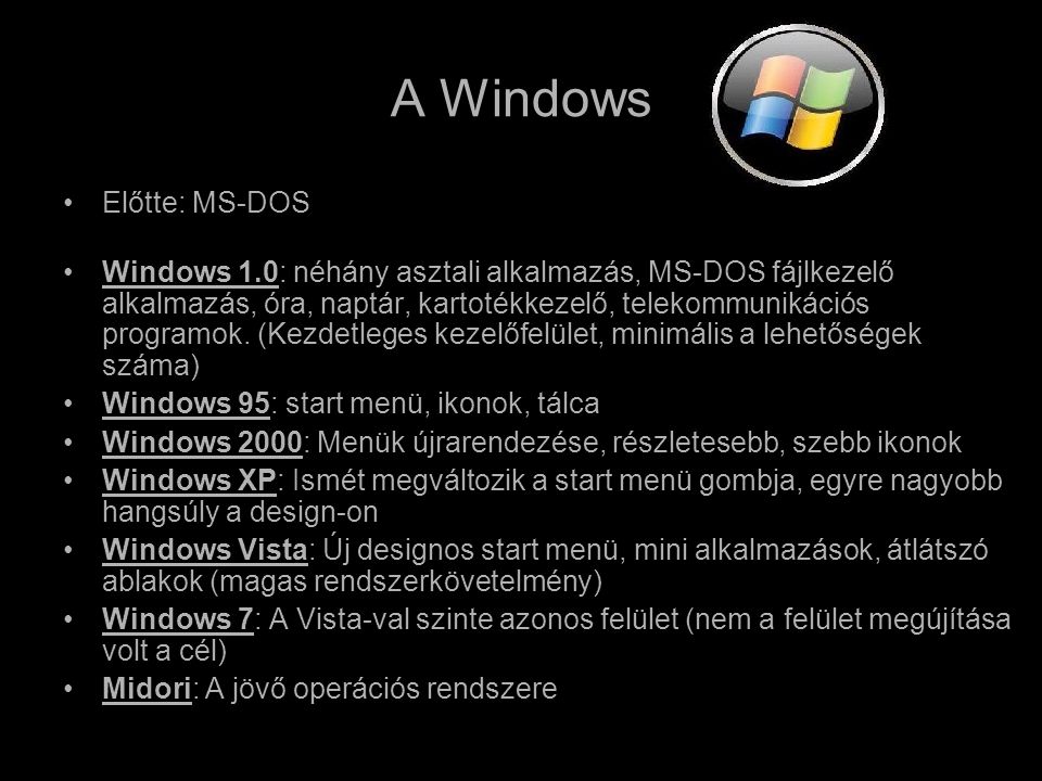 A Windows Előtte: MS-DOS