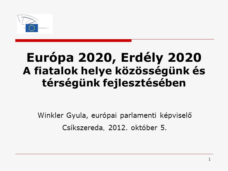 Winkler Gyula, európai parlamenti képviselő