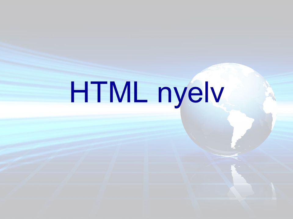 HTML nyelv