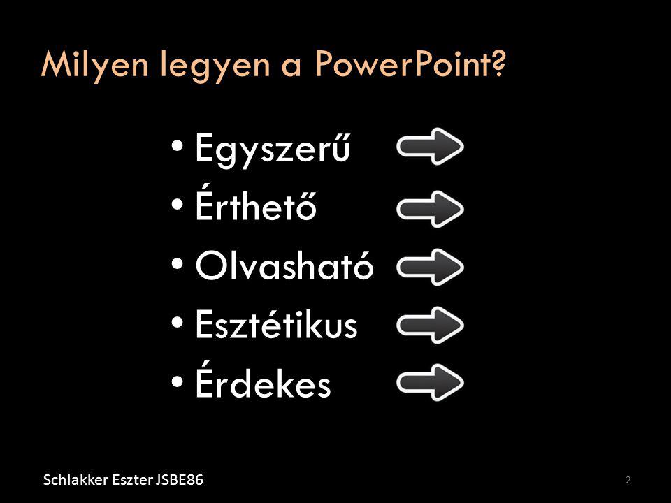 Milyen legyen a PowerPoint