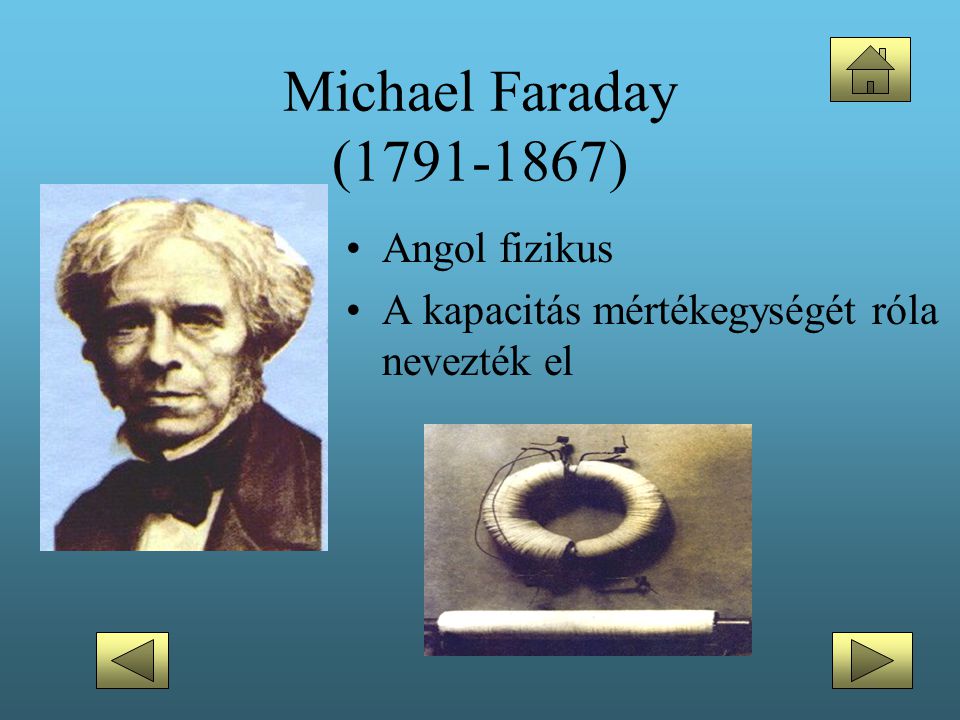 Michael Faraday ( ) Angol fizikus