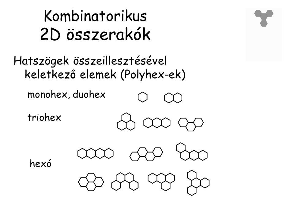 Kombinatorikus 2D összerakók