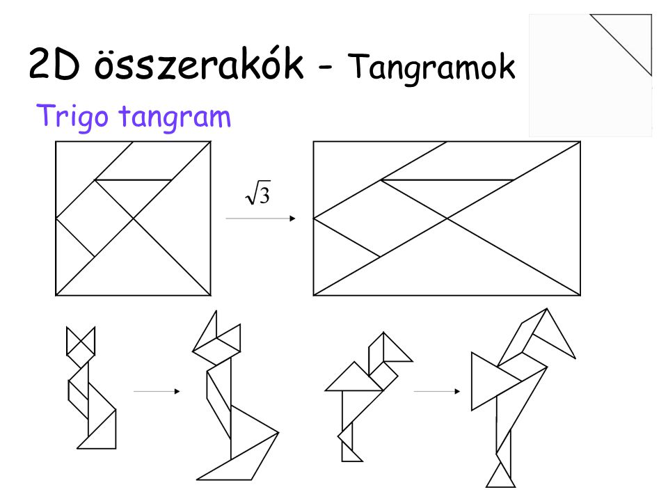2D összerakók - Tangramok