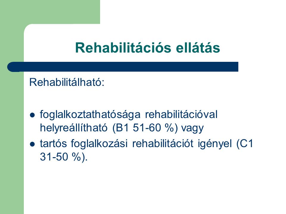 Rehabilitációs ellátás