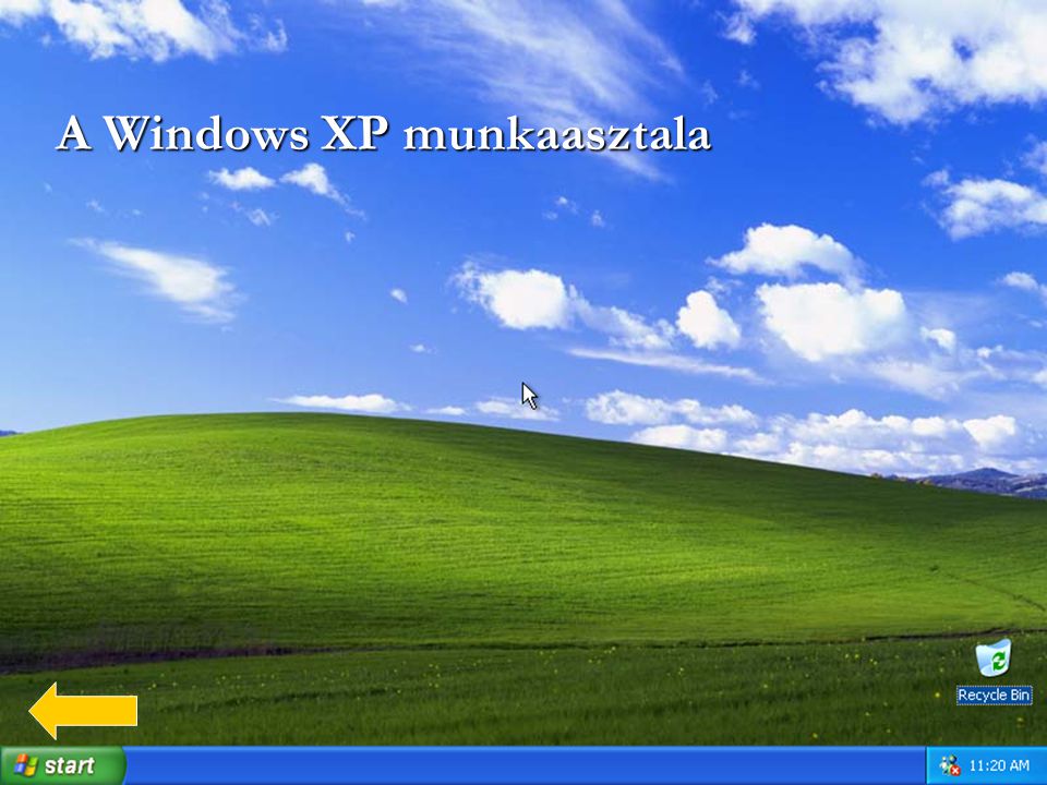A Windows XP munkaasztala