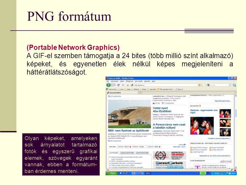 PNG formátum (Portable Network Graphics)