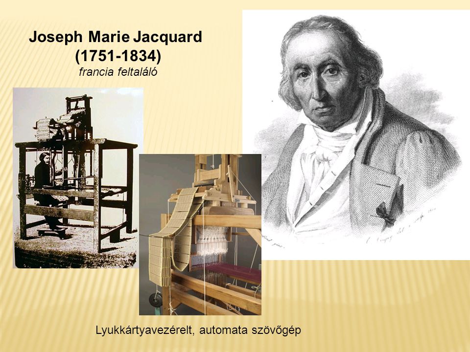 Joseph Marie Jacquard ( )