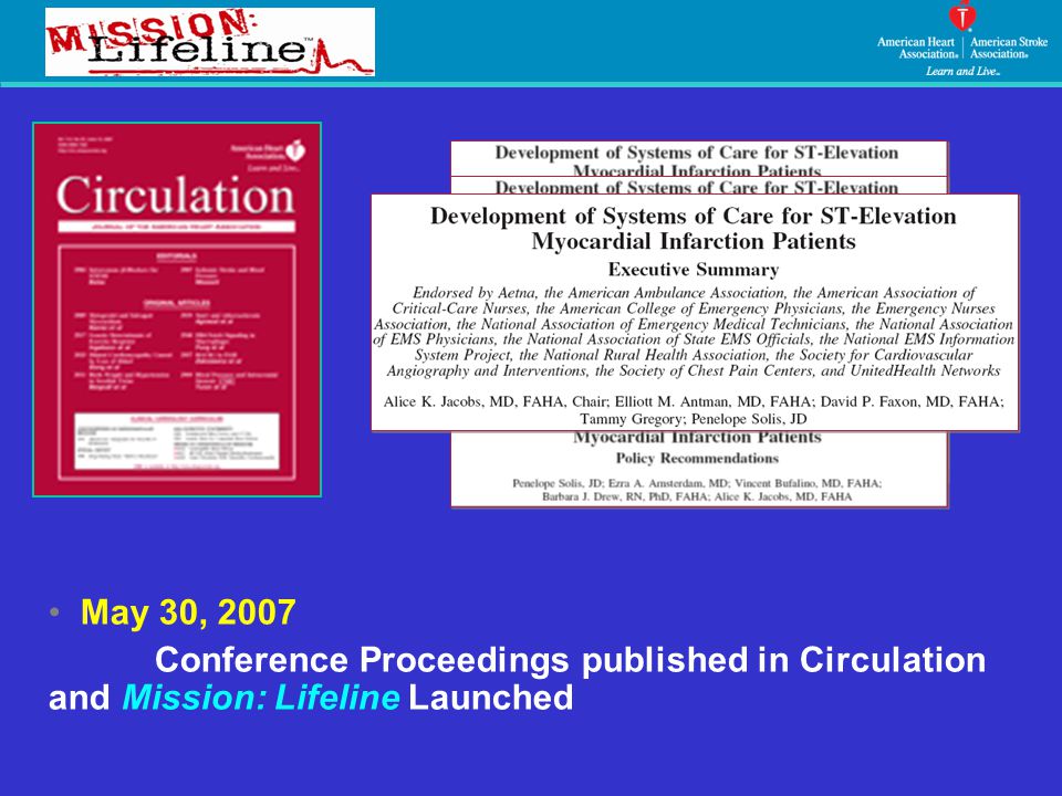 May 30, 2007 Conference Proceedings published in Circulation and Mission: Lifeline Launched
