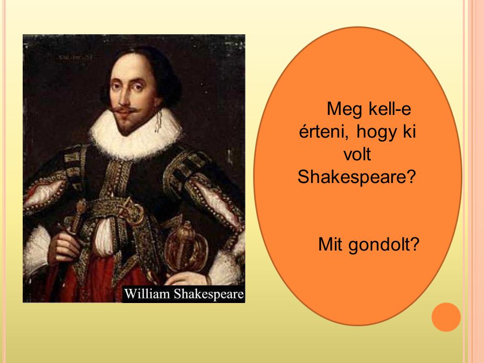Meg kell-e érteni, hogy ki volt Shakespeare