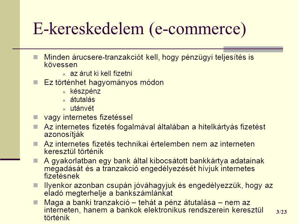E-kereskedelem (e-commerce)