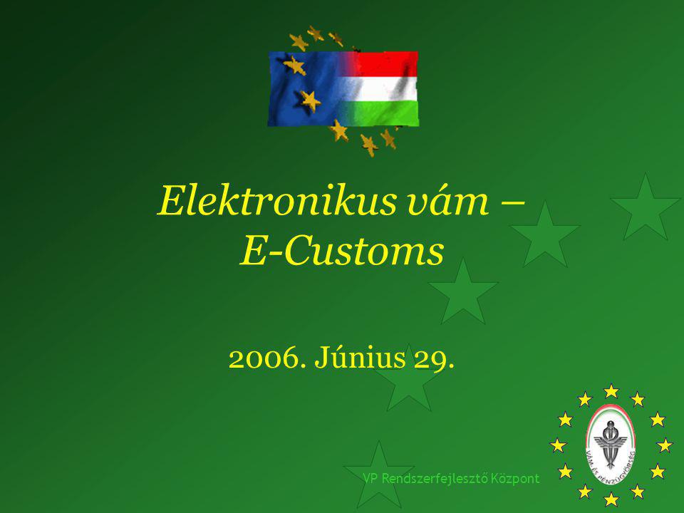 Elektronikus vám – E-Customs