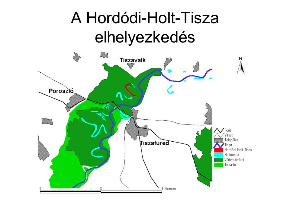 A Hordódi-Holt-Tisza elhelyezkedés