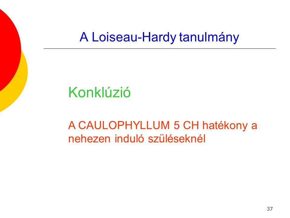 A Loiseau-Hardy tanulmány