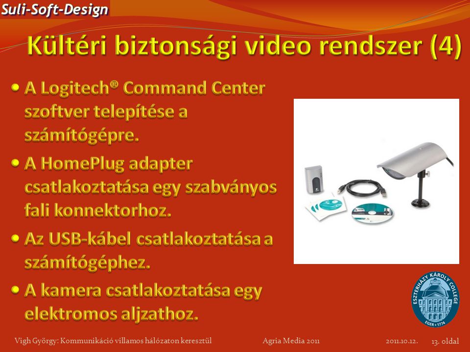 Kültéri biztonsági video rendszer (4)