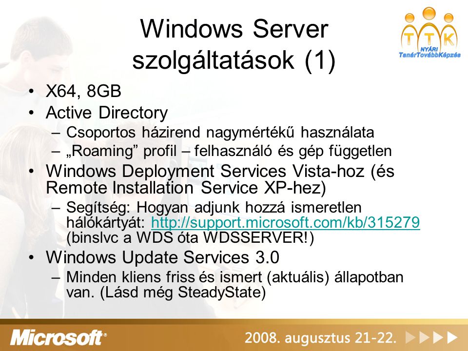 Windows Server szolgáltatások (1)