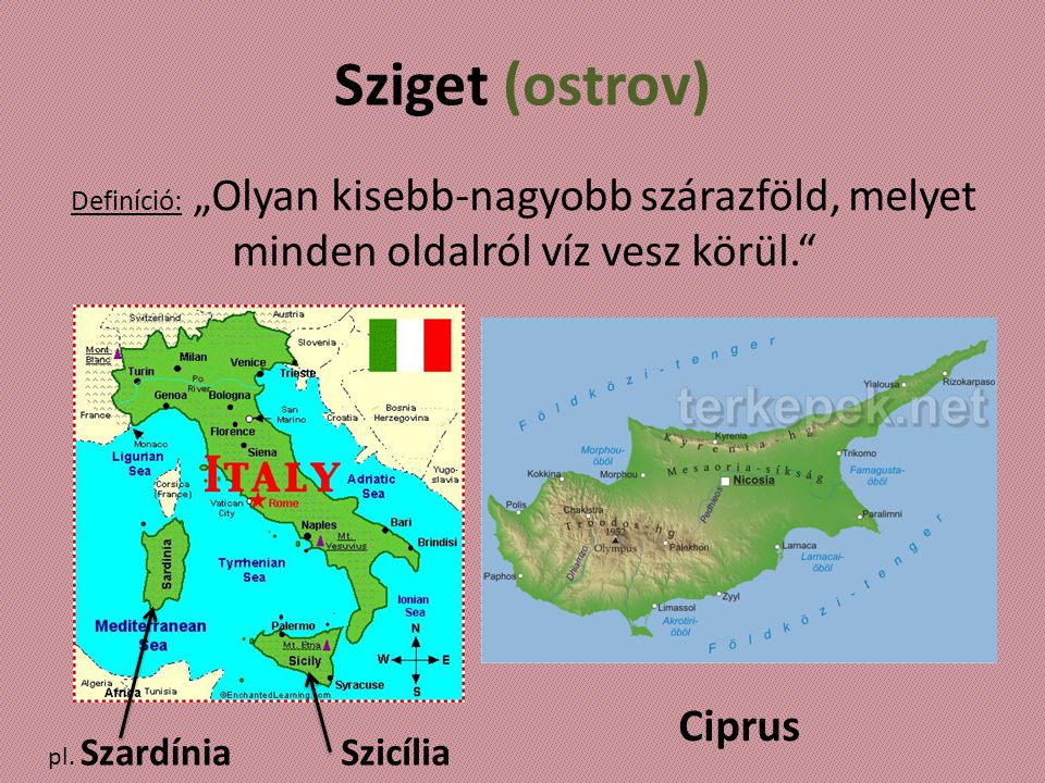 Sziget (ostrov) Ciprus Szicília