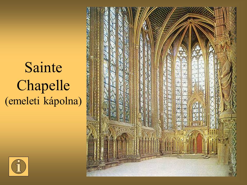 Sainte Chapelle (emeleti kápolna)