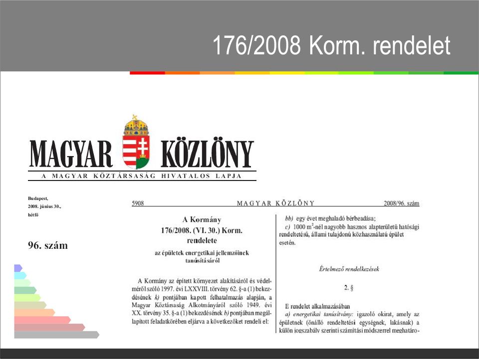 176/2008 Korm. rendelet
