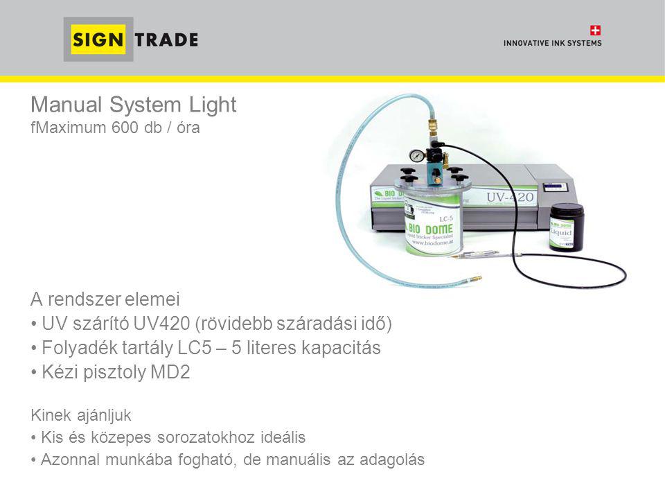 Manual System Light fMaximum 600 db / óra
