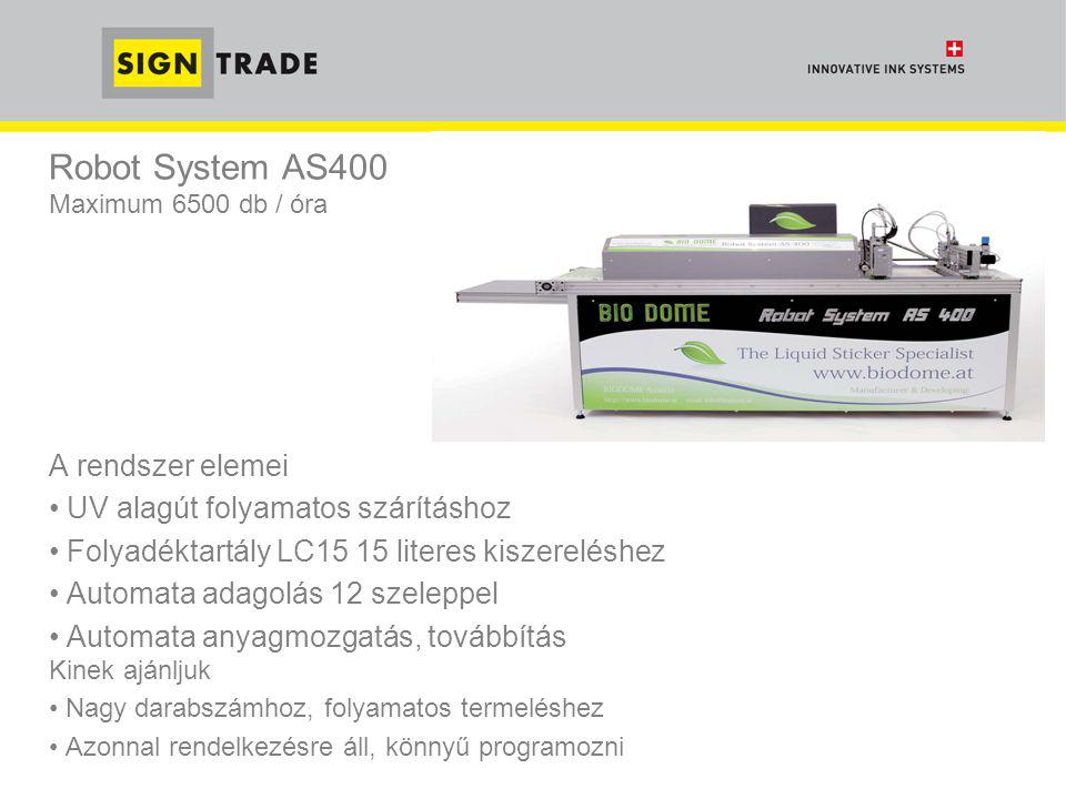 Robot System AS400 Maximum 6500 db / óra
