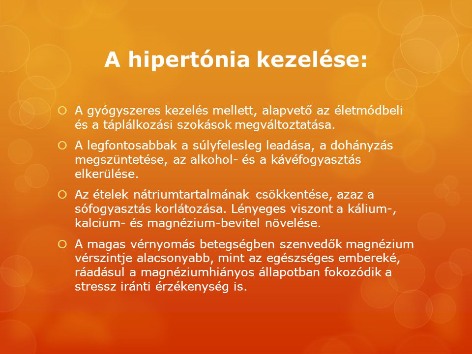 A hipertónia kezelése: