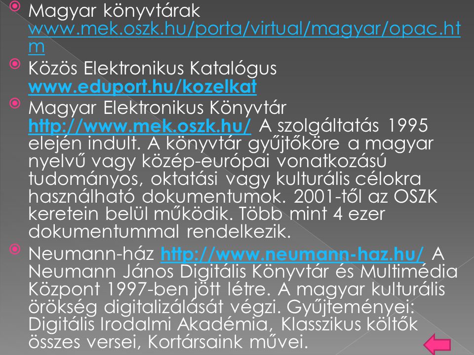 Magyar könyvtárak