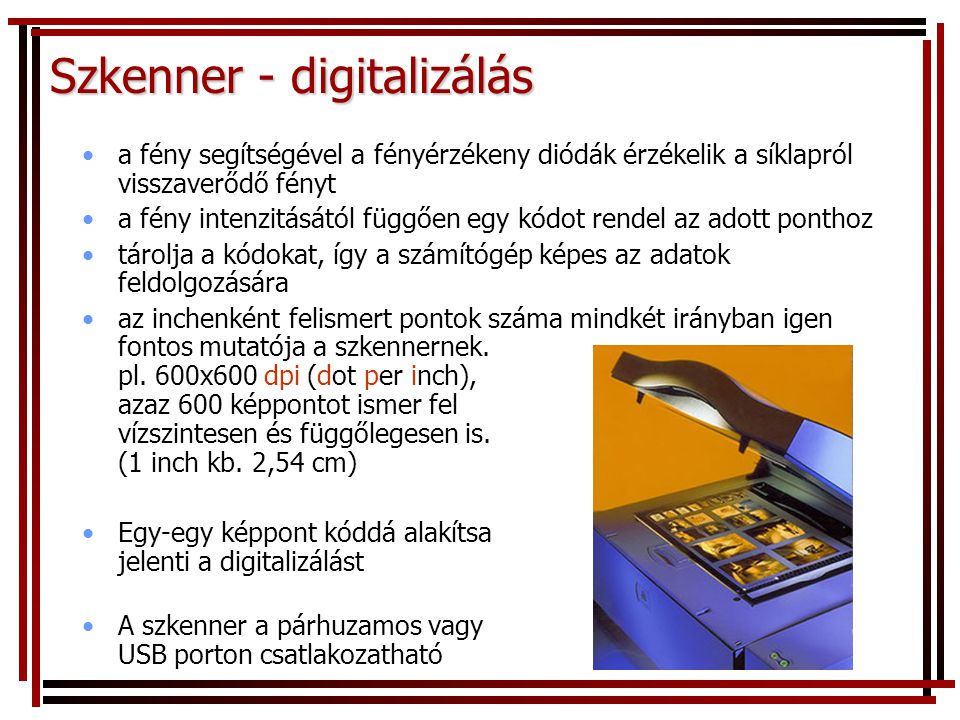 Szkenner - digitalizálás