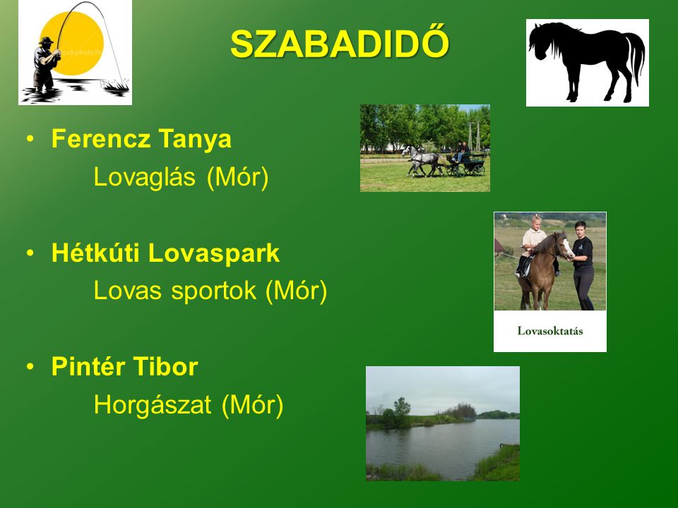 SZABADIDŐ Ferencz Tanya Lovaglás (Mór) Hétkúti Lovaspark