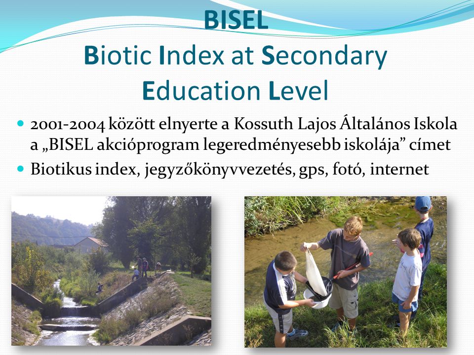 BISEL Biotic Index at Secondary Education Level