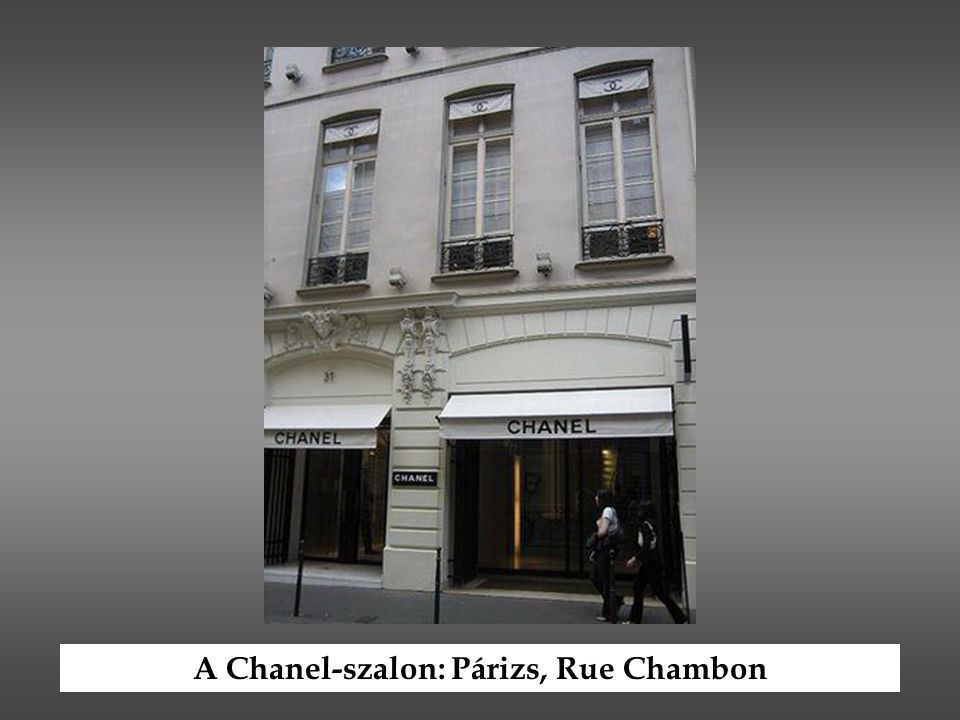 A Chanel-szalon: Párizs, Rue Chambon