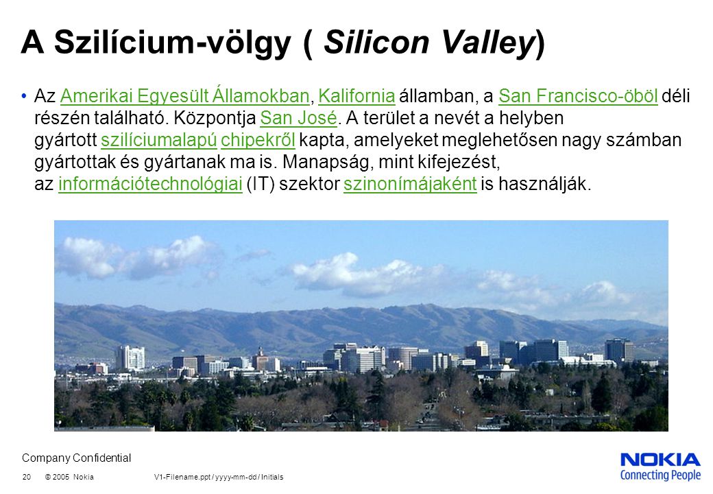 A Szilícium-völgy ( Silicon Valley)