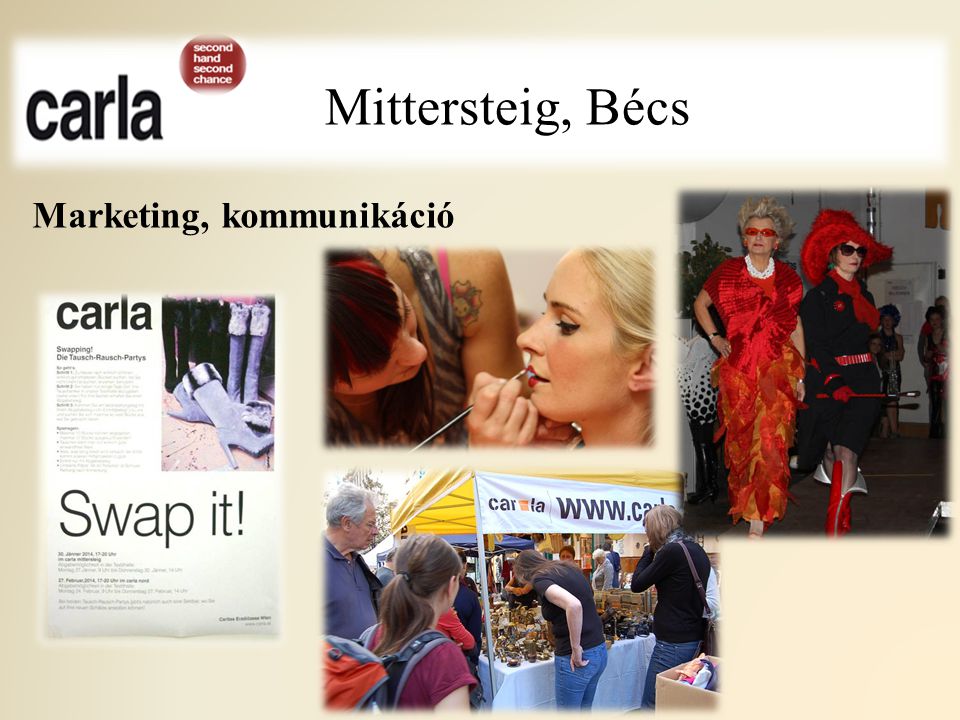 Mittersteig, Bécs Marketing, kommunikáció