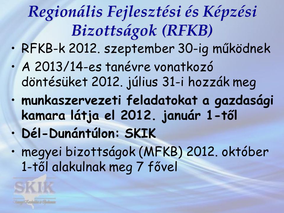 Regionális Fejlesztési és Képzési Bizottságok (RFKB)