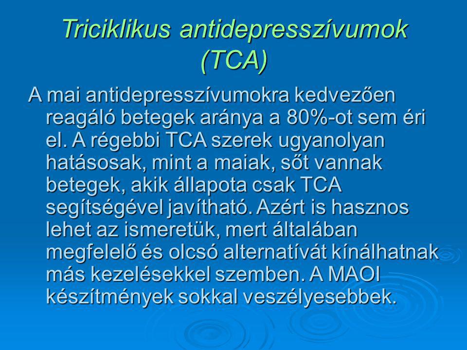 Triciklikus antidepresszívumok (TCA)