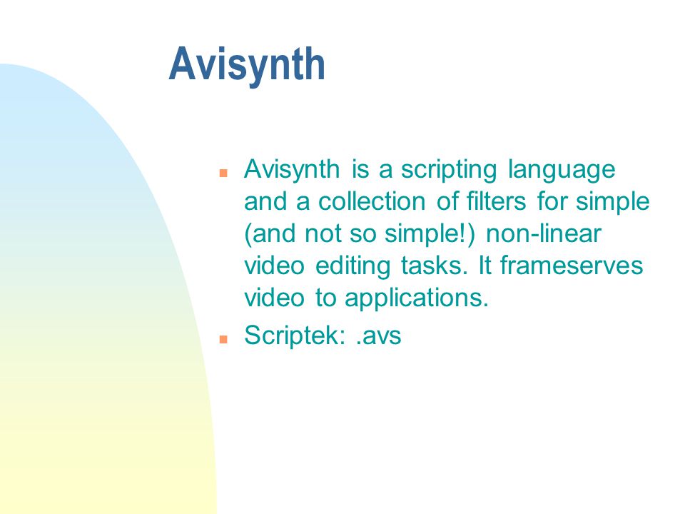 Avisynth