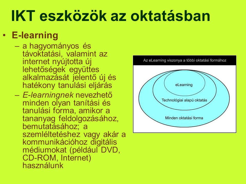 IKT eszközök az oktatásban