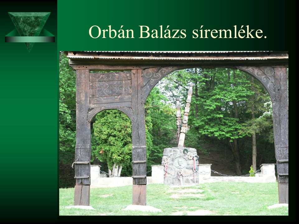 Orbán Balázs síremléke.