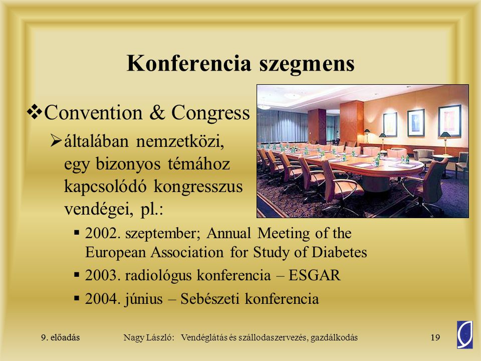 Konferencia szegmens Convention & Congress