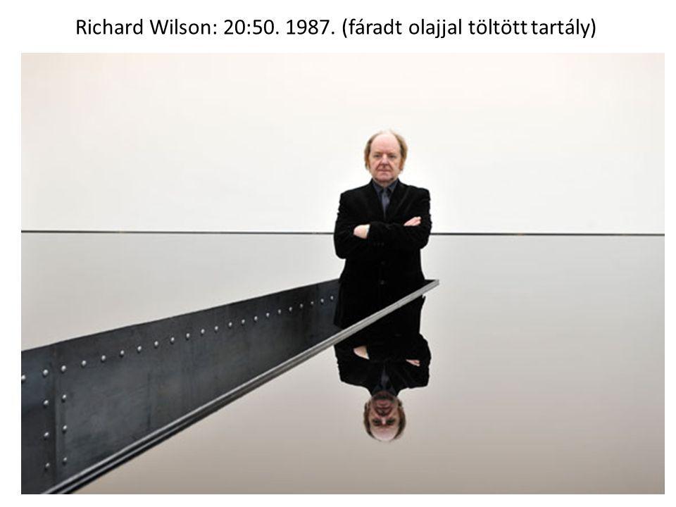Richard Wilson: 20: (fáradt olajjal töltött tartály)