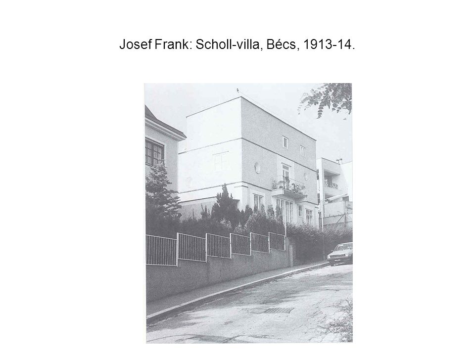 Josef Frank: Scholl-villa, Bécs,