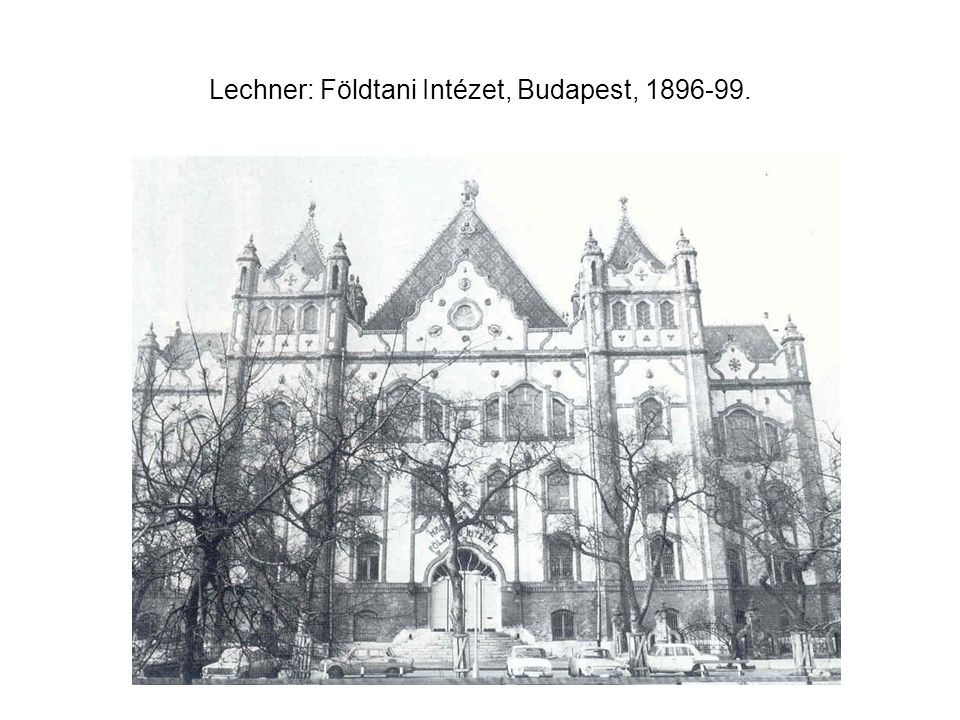 Lechner: Földtani Intézet, Budapest,