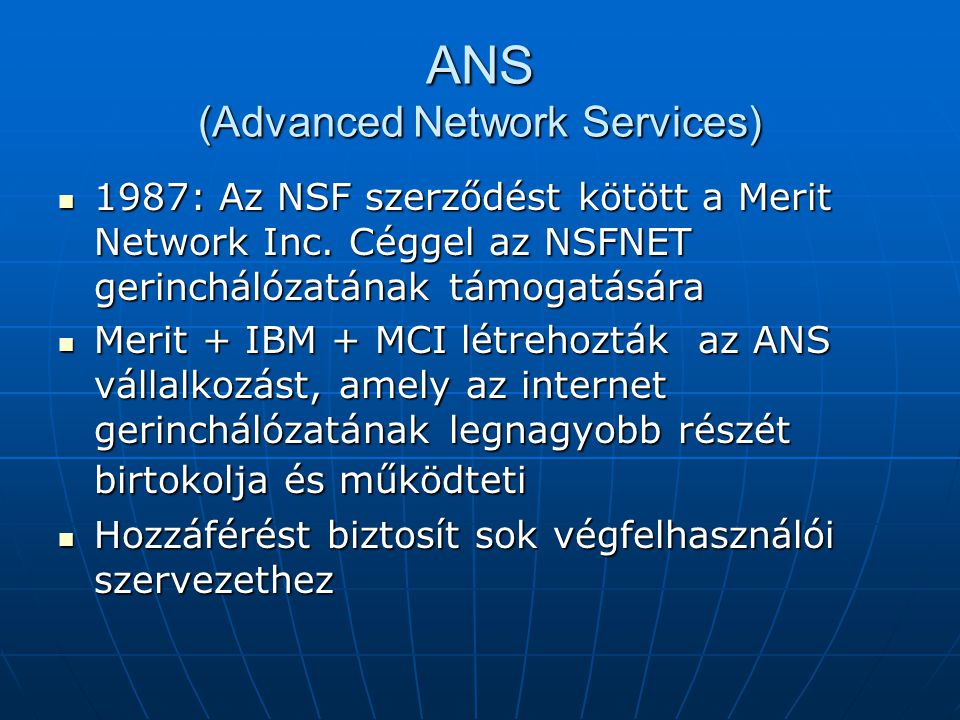 ANS (Advanced Network Services)