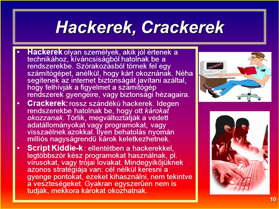 Hackerek, Crackerek