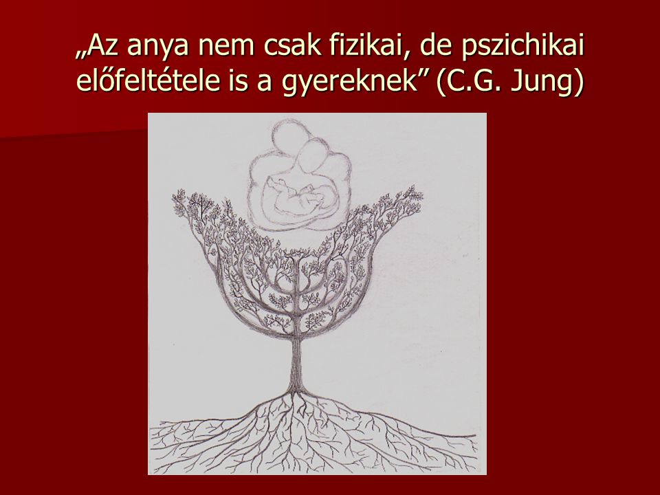 „Az anya nem csak fizikai, de pszichikai előfeltétele is a gyereknek (C.G. Jung)