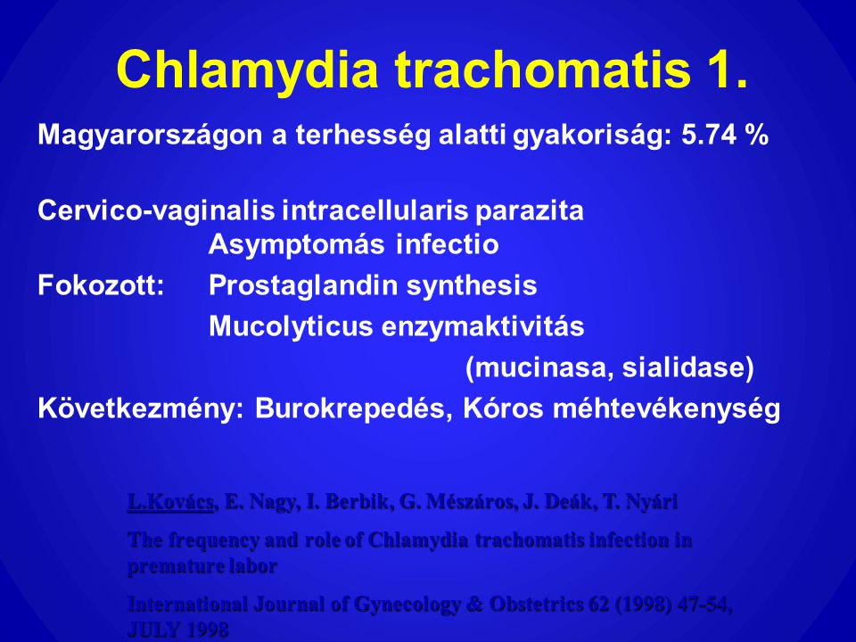 Chlamydia trachomatis 1.