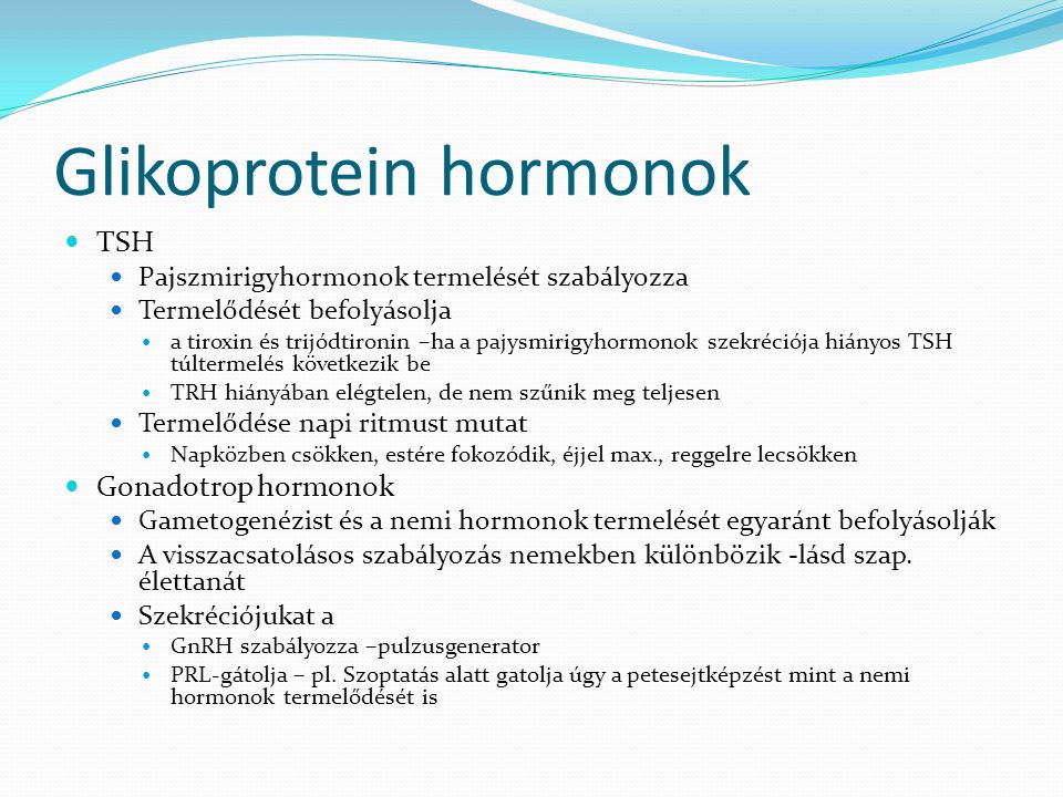 Glikoprotein hormonok